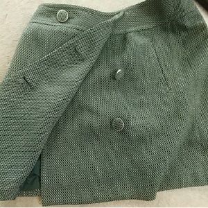 LOFT Green Mini Skirt